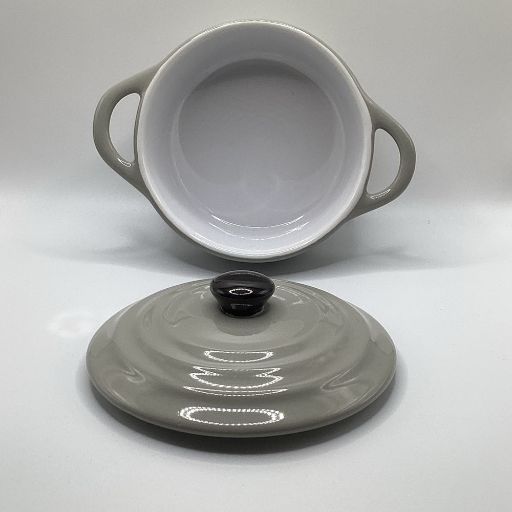 Creative Co-Op Single Serve Gray Ceramic Casserole Dish